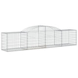 Vidaxx gabion voûté 300x50x60 80 cm en fer galvanisé