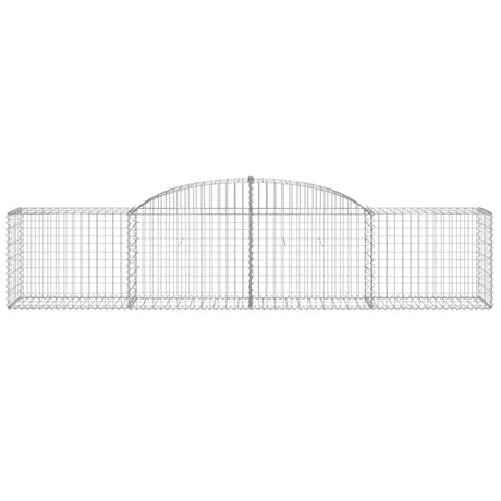 Vidaxx gabion voûté 300x50x60 80 cm en fer galvanisé