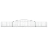 Vidaxx gabion voûté 400x30x40 60 cm en fer galvanisé