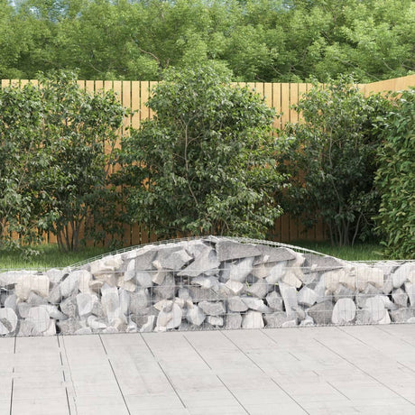 Vidaxx gabion voûté 400x30x40 60 cm en fer galvanisé