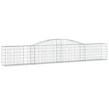 Vidaxx gabion voûté 400x30x60 80 cm en fer galvanisé