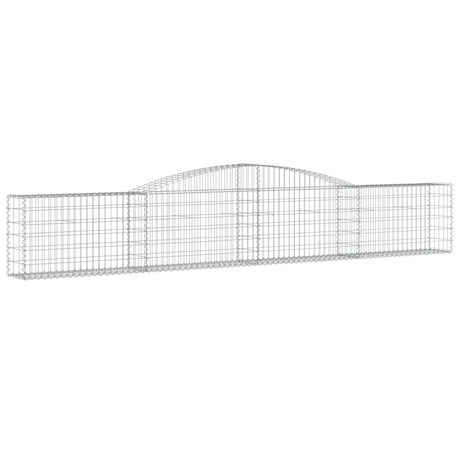 Vidaxx gabion voûté 400x30x60 80 cm en fer galvanisé
