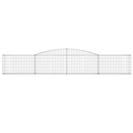 Vidaxx gabion voûté 400x30x60 80 cm en fer galvanisé