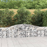 Vidaxx gabion voûté 400x30x60 80 cm en fer galvanisé