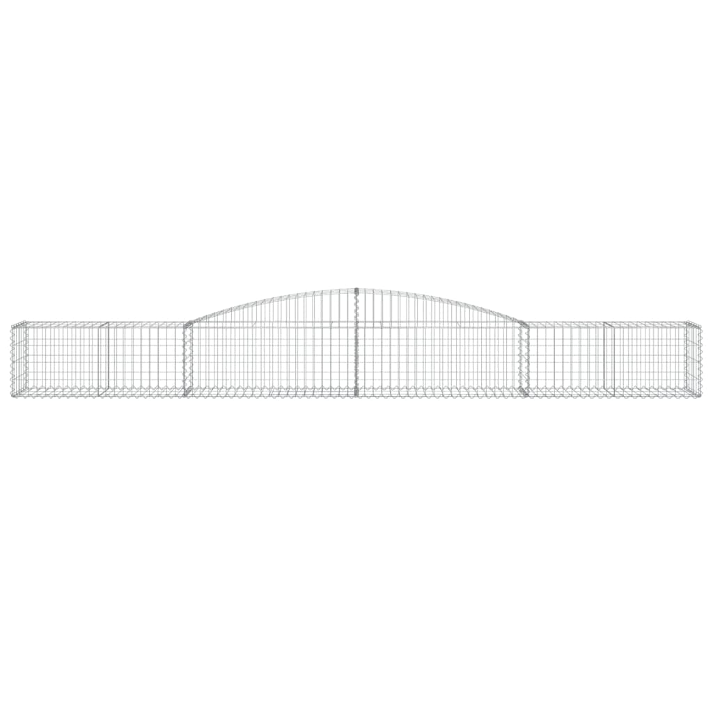 Vidaxx gabion voûté 400x50x40 60 cm en fer galvanisé