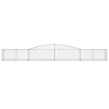 Vidaxx gabion voûté 400x50x40 60 cm en fer galvanisé