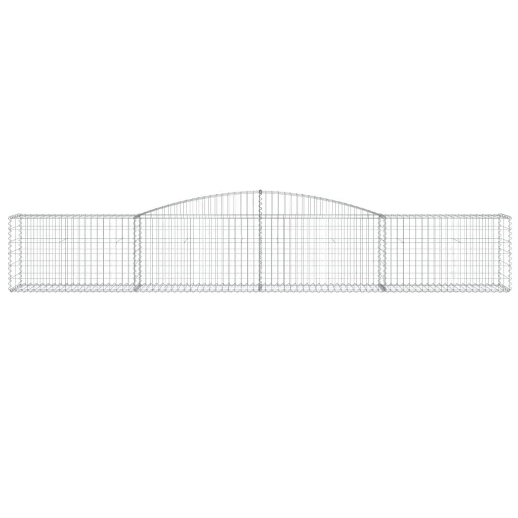 Bidaxl Schanskorf Valved 400x50x60 80 cm Galvaniserat järn