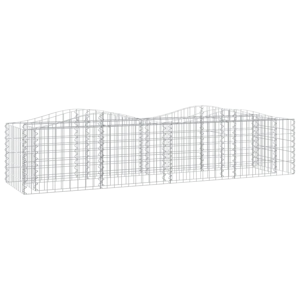 Vidaxx gabion voûté surélevé 200x50x50 cm en fer galvanisé