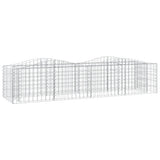 Vidaxx gabion voûté surélevé 200x50x50 cm en fer galvanisé