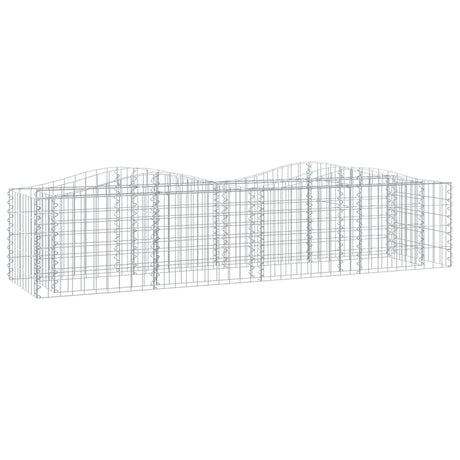 Vidaxx gabion voûté surélevé 200x50x50 cm en fer galvanisé