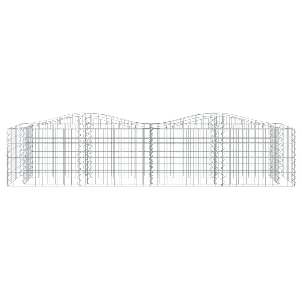 Vidaxx gabion voûté surélevé 200x50x50 cm en fer galvanisé