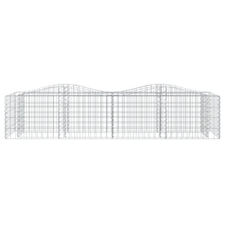 Vidaxx gabion voûté surélevé 200x50x50 cm en fer galvanisé