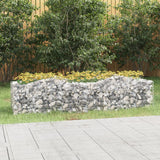 Vidaxx gabion voûté surélevé 200x50x50 cm en fer galvanisé