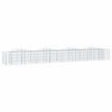 Vidaxx gabion voûté surélevé 400x50x50 cm en fer galvanisé
