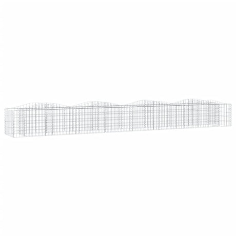 Vidaxx gabion voûté surélevé 400x50x50 cm en fer galvanisé