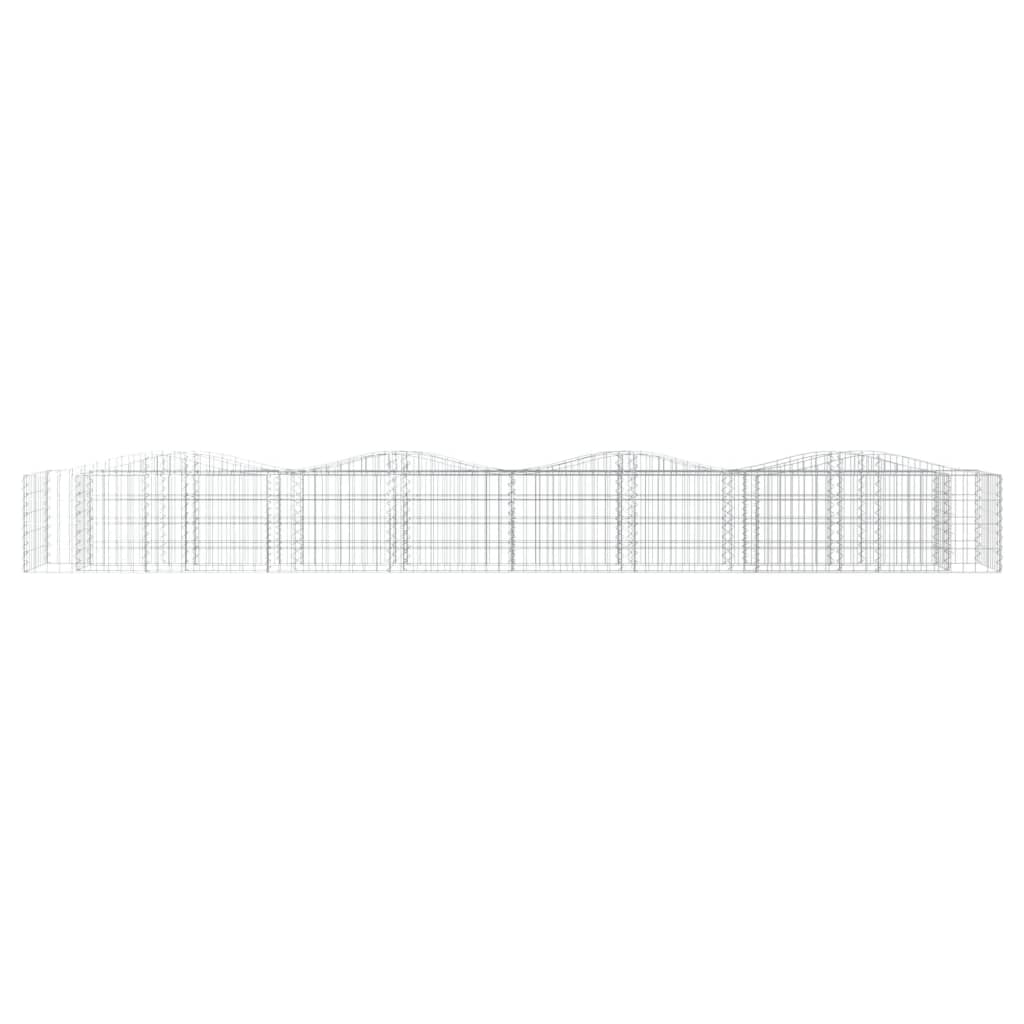 Vidaxx gabion voûté surélevé 400x50x50 cm en fer galvanisé
