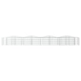 Vidaxx gabion voûté surélevé 400x50x50 cm en fer galvanisé