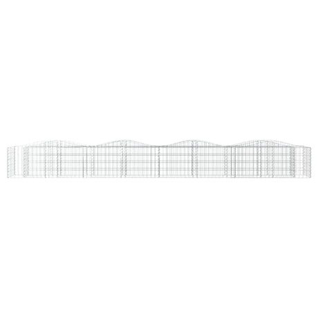 Vidaxx gabion voûté surélevé 400x50x50 cm en fer galvanisé