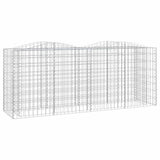 Vidaxx gabion voûté surélevé 200x50x100 cm en fer galvanisé