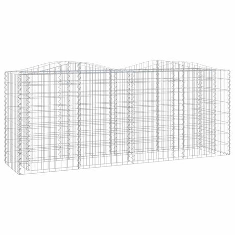 Vidaxx gabion voûté surélevé 200x50x100 cm en fer galvanisé