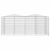 Vidaxx gabion voûté surélevé 200x50x100 cm en fer galvanisé