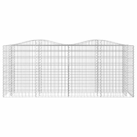 Vidaxx gabion voûté surélevé 200x50x100 cm en fer galvanisé