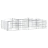 Vidaxx gabion voûté surélevé 200x100x50 cm en fer galvanisé