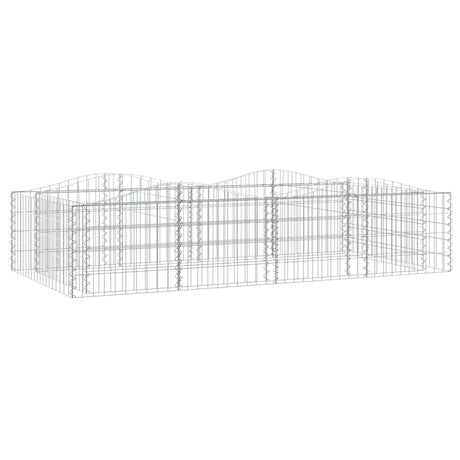 Vidaxx gabion voûté surélevé 200x100x50 cm en fer galvanisé