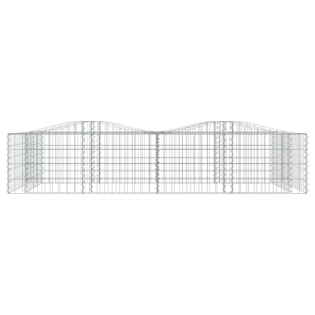 Vidaxx gabion voûté surélevé 200x100x50 cm en fer galvanisé