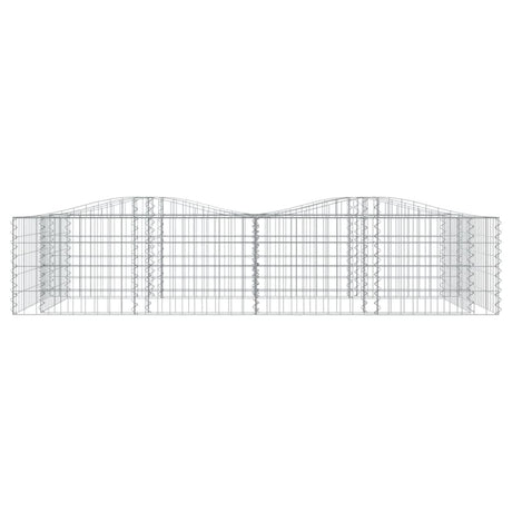 Vidaxx gabion voûté surélevé 200x100x50 cm en fer galvanisé