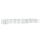 Vidaxx gabion voûté surélevé 400x100x50 cm en fer galvanisé