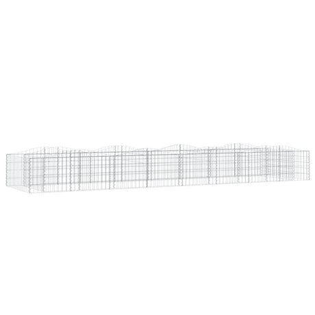 Vidaxx gabion voûté surélevé 400x100x50 cm en fer galvanisé