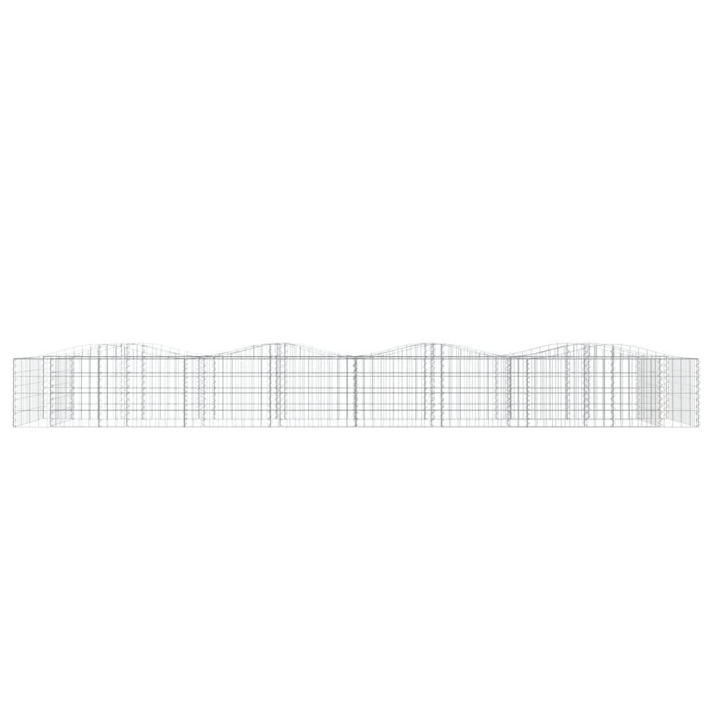 Vidaxx gabion voûté surélevé 400x100x50 cm en fer galvanisé