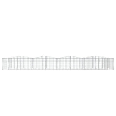 Vidaxx gabion voûté surélevé 400x100x50 cm en fer galvanisé