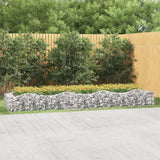 Vidaxx gabion voûté surélevé 400x100x50 cm en fer galvanisé