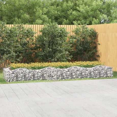 Vidaxx gabion voûté surélevé 400x100x50 cm en fer galvanisé