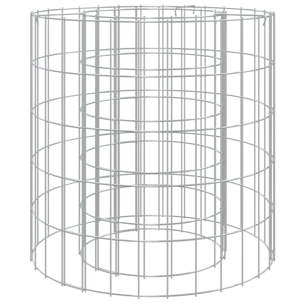 Foyer gabion Vidaxl ø 50 cm en fer galvanisé