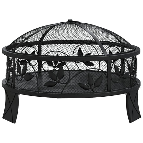 VidaXL brasero avec tisonnier xxl 50 cm en acier