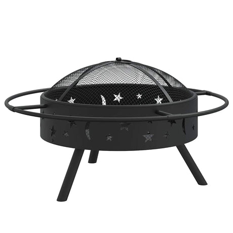 VidaXL brasero avec tisonnier xxl 70 cm en acier