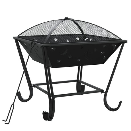 VidaXL brasero avec tisonnier xxl 50 cm en acier