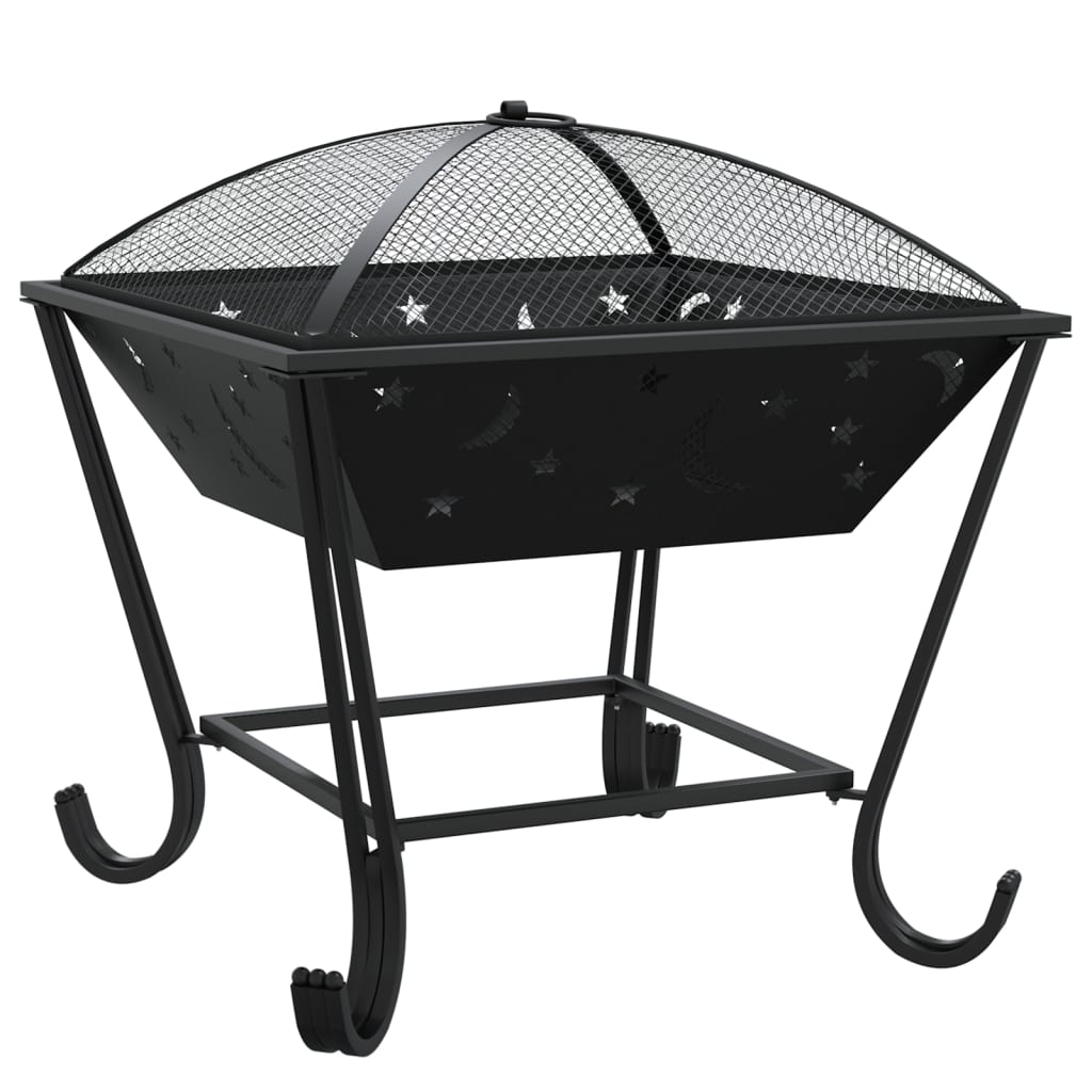 VidaXL brasero avec tisonnier xxl 50 cm en acier