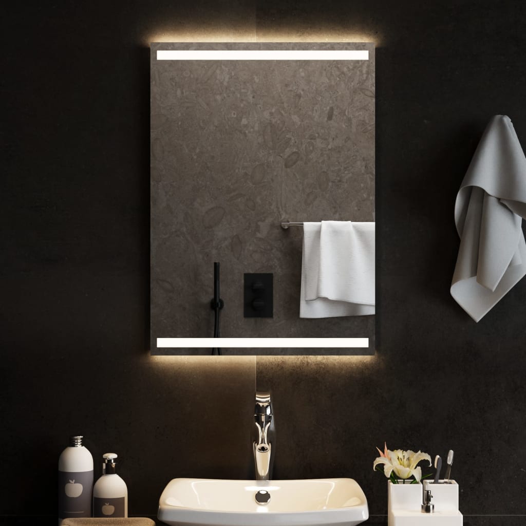 Miroir de salle de bain Vidaxl LED 50x70 cm