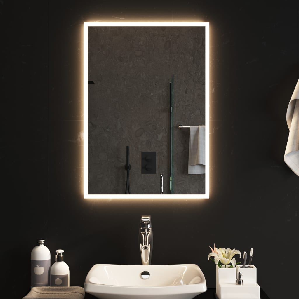 VIDAXL Specchio da bagno LED 50x70 cm