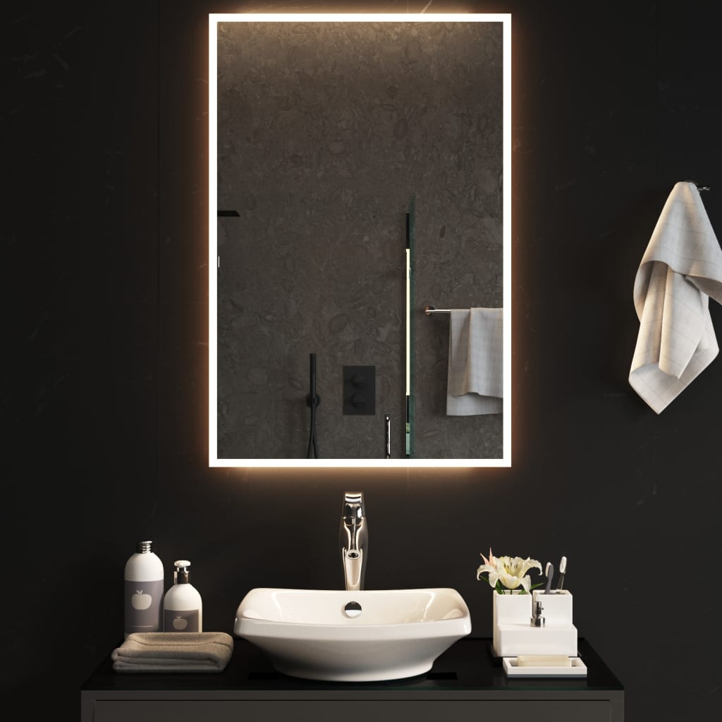 VidaXL Miroir de salle de bain LED 60x90 cm
