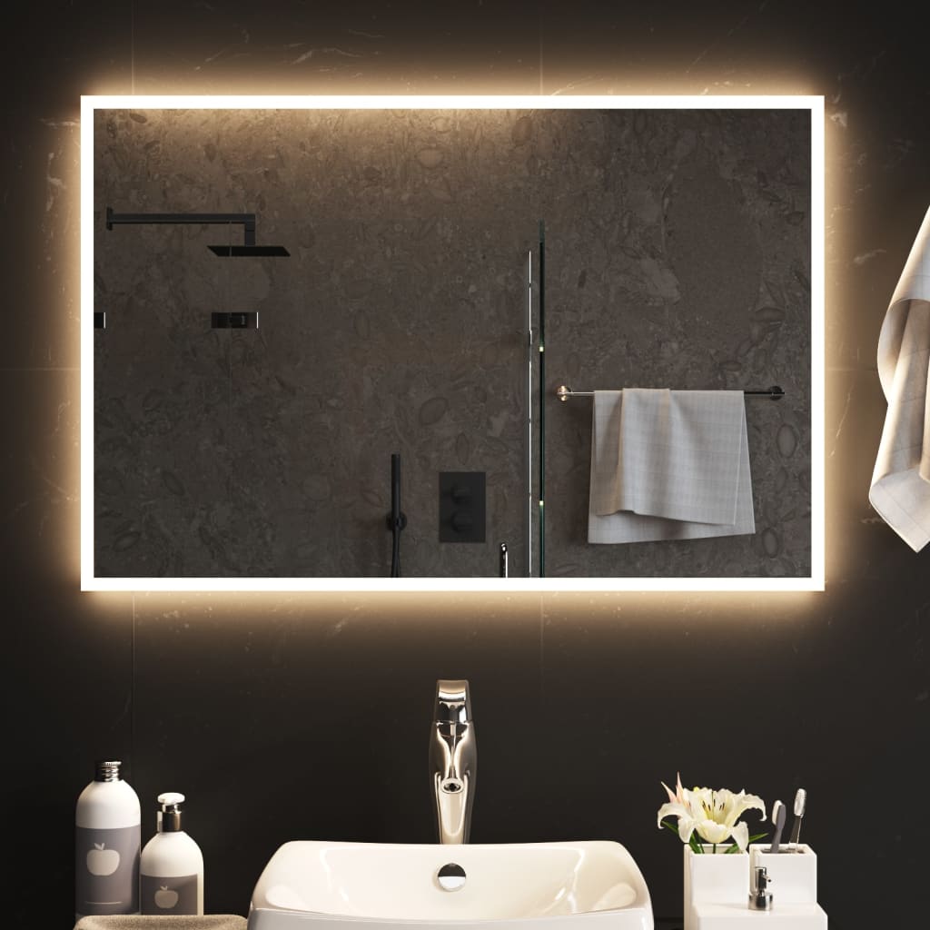 VidaXL Miroir de salle de bain LED 60x90 cm