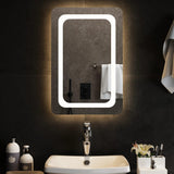 VIDAXL Specchio da bagno LED 40x60 cm