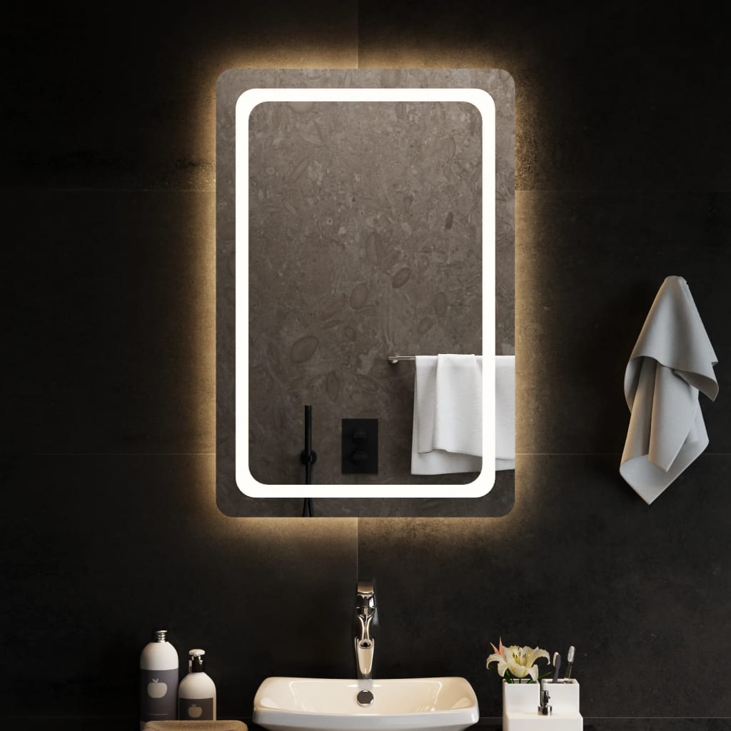 Vidaxl Specchio da bagno LED 60x90 cm