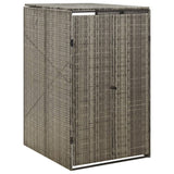 Archiviazione contenitore Vidaxl solo 70x80x117 cm Poly Rattan Grey