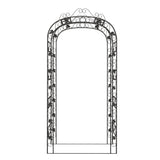 VidaXL arche de jardin 116x45x240 cm acier noir