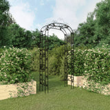 VidaXL arche de jardin 116x45x240 cm acier noir